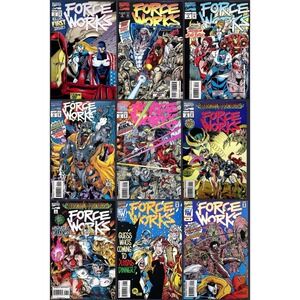 Marvel Comic Lot Force Works No. 1-9 Iron Man Scarlet Witch‎ #1